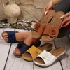 Sandalias Casuales Cómodas de Verano 2026 Nuevo Modelo de Comercio Exterior Tallas Grandes para Mujer con Punta Descubierta Slip-On Talla Única