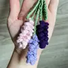Plantas Pequeñas de Lana Terminadas en Maceta, Flores Artificiales Tejidas a Crochet, Colgantes Decorativos Creativos para Regalo, Lindos Colgantes de Girasol para Coche