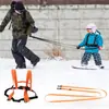 Cuerda de Tracción de Seguridad para Esquí Infantil Cinturón de Entrenamiento Anticaídas de Esquí Nueva Correa de Pecho de Entrenamiento de Esquí al Aire Libre Punto