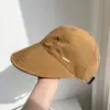 2025 Chapéu de Sol Anti-UV Estilo Zhao Rusi para Mulheres Primavera e Verão Chapéu de Sol Anti-Ultravioleta para Rosto Exposto Aba de Pato Chapéu de Pescador