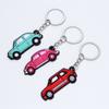Llavero creativo de coche de simulación nuevo, llavero de coche de goma blanda tridimensional de doble cara