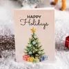 Cartão de Natal Transfronteiriço Cartão Criativo Escrito à Mão Bênção Cartão Postal em Branco Estilo Natal Ação de Graças Cartão de Bênção