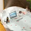 Estante retráctil personalizable para bañera, bandeja para toallas de baño, soporte para bañera de baño, estante de baño de lujo ligero, estante de almacenamiento