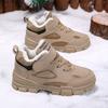 Zapatos para niños, zapatos casuales de cuero, invierno 2022, nuevos zapatos de algodón, transpirables, forrados con vellón, gruesos y cálidos, zapatos Torre para niños grandes y niñas.