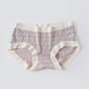 Roupa Íntima Feminina Seamless de Cintura Média com Forro de Algodão Puro, Verão Fina de Seda de Gelo, Doce Respirável, Shorts de Ciclismo para Jovens Estudantes
