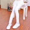 Calças lápis para meninas leggings infantis baby slim fit stretch all-match calças lápis médio e grande as crianças usam calças de estilo ocidental