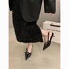 Zapatos Planos Elegantes de Tacón Gatito de Nuevo Estilo para Mujer, Cómodos, 2025, Puntiagudos, con Punta Francesa