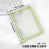Envío Gratis A5 Transparente Hojas Sueltas Manual Multifuncional Bolsa con Cremallera Libro de Hojas Sueltas Simple Cubierta Suave de PVC Reemplazable