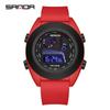SANDA SANDA Nuevo 9025 Moda Exterior Impermeable Casual Creativo Reloj de Pulsera Electrónico para Hombres y Mujeres Estudiantes de Secundaria