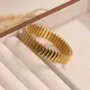 Pulsera más vendida transfronteriza de Aliexpress Amazon para niñas, pulsera elástica de acero inoxidable de alta gama que no se desvanece, joyería popular