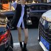 Traje de Camadas Outono/Inverno Jaqueta Pequena Colete Camisa Duas Peças Elegante Streetwear Tendência Emagrecedor Alto Pequeno Vestido