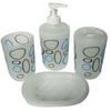Juego de baño caliente de 4 piezas, juego de baño de plástico de 4 piezas juego de baño estampado de 4 piezas juego de baño de 4 piezas