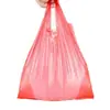 Bolsas de Plástico Rojas para Alimentos, Bolsas Convenientes Desechables Grandes Engrosadas, Bolsas de Mano, Bolsas de Empaque, Bolsas de Compras para Supermercado