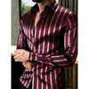 Camisa Glossy Manga Longa Estilo Vintage Masculina Estampa Digital 3D Transfronteiriça AliExpress Amazon