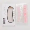 Uñas Transfronterizas Hechas a Mano Uñas Portables Francesas Mate Cortas Polvo Nude Manicura Portátil Uñas de Exportación Uñas Postizas