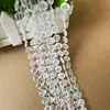Nova cortina de grânulo de cristal acrílico conectada cadeia de grânulos de casamento guia de estrada layout de palco decoração da árvore de Natal adereços octogonais