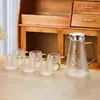 Jarra de Vidrio para Agua Fría, Resistente a Altas Temperaturas, Gran Capacidad para Uso Doméstico, Jarra para Agua Fría, Juego de Tazas para Agua Hervida, Jarra para Agua para Sala de Estar, Tetera