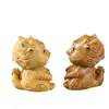 Sândalo dourado sândalo verde esculpido dragão fofo ano do animal bebê artesanato decorativo cabo pequenos ornamentos