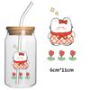 Estilo Harajuku feito à mão DIY decoração para copo de água adesivos de transferência DTF etiqueta de cristal adesivos de animais fofos adesivos UV comércio exterior venda quente