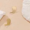 Fábrica de Origem Atacado de Exportação Joias Acessórios de Cabeça para Brincos DIY Brincos Quadrados Geométricos Banhados a Ouro Prata 925 DIY