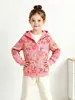 26 Nueva Colección de Otoño: Sudaderas para Niñas, Estilo Europeo y Americano, Estampado Floral de Moda, Sudaderas con Capucha para Niños, Ropa Exterior con Cremallera para Niños Pequeños y Niños Pequeños