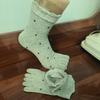 Fabricante de Calcetas de Punto Shuanglong Calcetas Sueltas para Dedos Calcetas de Cinco Dedos para Hombre Hilo de Algodón Malla Transpirable Cuatro Estaciones Estilo Engrosado