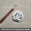 Flor de rosa artificial cabeza de flor de tela de seda flor de boda pared de flores guía de carretera flor falsa decoración de flor pequeña flor de tela hecha a mano diy