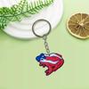 Llavero creativo de la serie Día de la Independencia de Estados Unidos, AliExpress, colgante de coche creativo, llavero creativo, pequeño regalo.