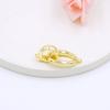 Fivela universal 18K ouro real fivela oval otbuckle terno cobre banhado a ouro redondo combinação anel duplo fecho de colar B67