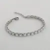 Pulseira Tennis Colorida Pulseira Tennis Full Diamond Cravejada Pulseira de Zircônia para Homens e Mulheres Novas Explosões hipho