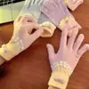 Guantes de algodón compatibles con pantalla táctil para hombre, cálidos de invierno, forrados de forro polar, lana tejida gruesa, adecuados para ciclismo, unisex, guantes a prueba de frío