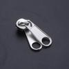 En stock cremallera de nylon cabeza de trompa de elefante no. 3 No. 5 No. 8 No. 10 fundas de edredón para equipaje, doble cara, cabeza de plato largo, tirador de metal