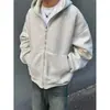 Chamarra Americana de Peso Pesado Desconstruida con Capucha para Hombre Invierno Trendy Diseño de Marca Sentido Empalmada Sudadera High Street Rogue Guapo Sudadera para Pareja