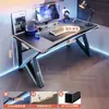 Escritorio de Computadora de Escritorio para el Hogar Juego Escritorio y Silla Juego Set Habitación Mesa Simple Estación de Trabajo Mesa de Estudio Casa de Renta Escritorio de Oficina