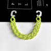 Cadena de Zapato Acrílica Color Caramelo Versátil para Todo Tipo de Zapatos con Agujeros Extraíble Accesorios de Zapato DIY Cadena Accesorios de Vestir Dopamina