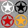 Emblema Militar Estrella de Cinco Puntas Modificado Decorativo Reflectante Impermeable Pegatina para Vehículos Eléctricos, Motocicletas, Coches, Tapa del Tanque de Combustible, Guardabarros Trasero y Calcomanía para la Carrocería