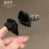 Pasador de Tela con Lazo para Niña Peinado Diario Fijador de Pelos Sueltos Pasador Insertado Accesorios para el Cabello para Citas