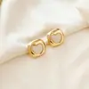Pendientes de Resina con Corazón Fundido Estilo Nuevo 2026 para Mujer, Pendientes Versátiles Sencillos con Piedras Preciosas y Acabado de Alta Gama