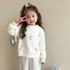 Suéter para Bebé Niña 2025 Primavera y Otoño Nuevo Estilo Coreano Dibujos Animados Niña Pequeña Manga Larga Ins Top Camisa de Conejo de Moda