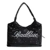 Bolso de axila de moda de alta gama para mujer 2026 Nuevo Bolso de hombro grande con lazo Bolso tote con bordado de letras