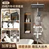 Venta al por mayor de fábrica para el hogar Baño Cabezal de ducha simple Alta presión Gran flujo de agua Cabezal de ducha de lluvia para baño Juego completo Un juego