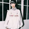 Estilo Coreano Perezoso Casual Uniforme de Béisbol Borgoña Retro Cremallera Chaqueta Deportiva Otoño Pareja Marca de Moda Chaqueta Cárdigan
