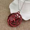 Cine y televisión alrededor de Europa y Estados Unidos nueve grandes familia Targaryen dragón de tres cabezas Stark collar con cabeza de lobo colgante de comercio exterior transfronterizo