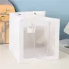 Sacola de Presente, Transparente, Luxo Leve, Sensação de Alta Qualidade, Bolsa Tote, Sacola de Presente Pronta, Sacola para Embalagem de Flores e Bonecas, Sacola de Presente para Lembrancinhas