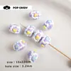 [Serie Púrpura] Joyería Hecha a Mano con Cuentas DIY Accesorios para Cadena de Teléfono Móvil Material de Cuentas Sueltas Colección de Cuentas Hechas a Mano del Mismo Color