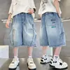 Camiseta de Manga Corta a Cuadros de Verano Moderna para Niños, Corte Holgado, Estilo Coreano, Top Casual Degradado para Niños Mayores, Nueva Camiseta de Moda de Verano