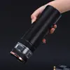 Nova Caneca Térmica Inteligente com Infusor de Chá e Separação de Água com Câmara de Vidro para Chá Caneca Reta Presente para Escritório Caneca com Display de Temperatura