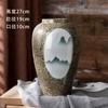 Ornamentos de Vaso Jingdezhen Cerâmica Sala de Estar Arranjo de Flores Gres Pote de Cerâmica Retrô Vaso de Flores Recipiente para Flores