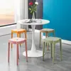 Bancos Domésticos Nórdicos, Plástico Engrosado, Bancos Apilables para Mesa de Comedor, Bancos Molino de Viento, Bancos Redondos Altos de Repuesto, Bancos de Plástico