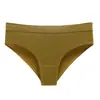 Bragas Sexy de Talla Grande Transfronterizas de Cintura Media Sin Costuras Estilo Puro Deseo Fitness Deporte Ropa Interior para Mujer Hilo Color Sólido Tanga